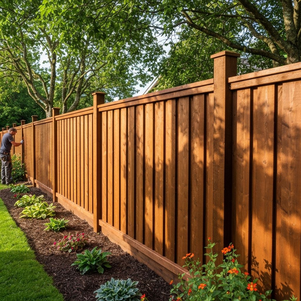 Professional fencing installation